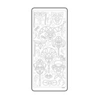 Vaessen Creative • sticker 10x23cm 10pcs goud maskers