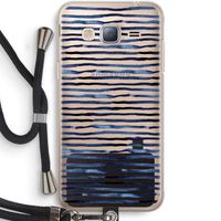 Verrassende lijnen: Samsung Galaxy J3 (2016) Transparant Hoesje met koord