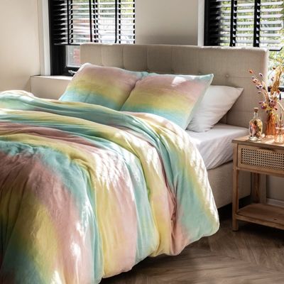 Dekbedovertrek Teddy Fleece - Eenpersoons (140x220 cm) - Meerkleurig Microvezel - Dessin: Patroon - Luna Bedding - Dekbed-Discounter.nl