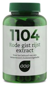 1104 Rode gist rijst extra 90 vegetarische capsules