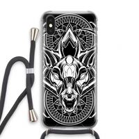 Oh Deer: iPhone XS Transparant Hoesje met koord