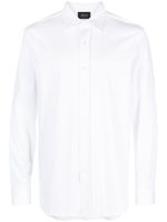 Brioni chemise en coton à col italien - Blanc - thumbnail