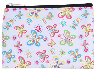 Free and Easy portemonnee Vlinders meisjes 13 x 9,5 cm polyester Free and Easy portemonnee Vlinders meisjes 13 x 9,5 cm polyester