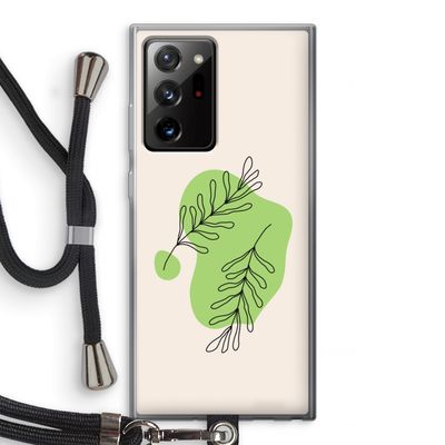 Beleaf in you: Samsung Galaxy Note 20 Ultra / Note 20 Ultra 5G Transparant Hoesje met koord