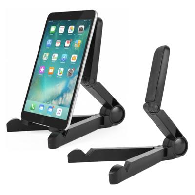 Benson Tablet / i Pad houder - 2x - zwart - kunststof - 180 graden roteerbaar - antislip