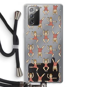 Gymboys: Samsung Galaxy Note 20 / Note 20 5G Transparant Hoesje met koord