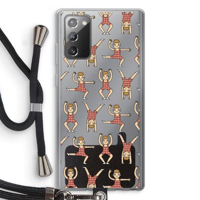 Gymboys: Samsung Galaxy Note 20 / Note 20 5G Transparant Hoesje met koord