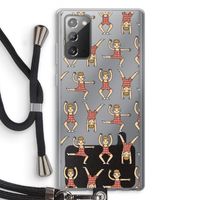 Gymboys: Samsung Galaxy Note 20 / Note 20 5G Transparant Hoesje met koord