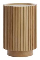 Light & Living Ronde Bijzettafel 'Kiyose' Mangohout, 33cm, kleur Naturel