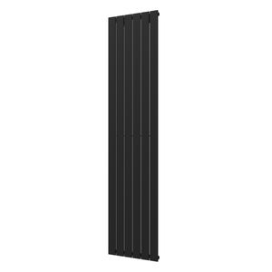 Designradiator Plieger Cavallino Retto Enkel 999 Watt Middenaansluiting 200x45 cm Donkergrijs Structuur