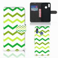 Honor 10 Lite | Telefoon Hoesje | Zigzag Groen