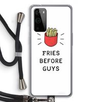 Fries before guys: OnePlus 9 Pro Transparant Hoesje met koord