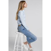 Tommy Hilfiger slim fit blouse blauw - thumbnail