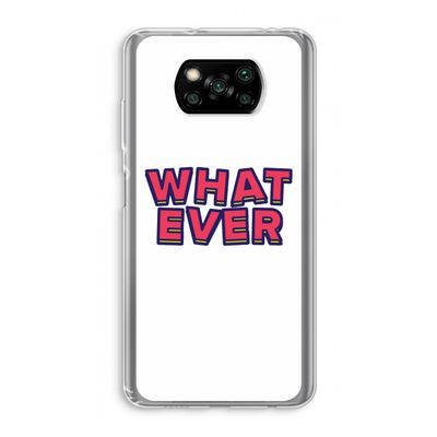 Whatever: Xiaomi Poco X3 NFC Transparant Hoesje