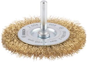 Bosch Accessoires Schijfborstel, vermessingd 75 mm, 0,2 mm, 4500 U/ min, 10 mm 1st - 2608622009