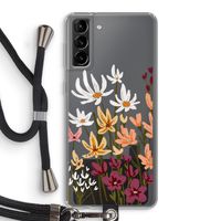 Painted wildflowers: Samsung Galaxy S21 Plus Transparant Hoesje met koord