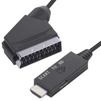 SCART naar HDMI-omzetter SCART in HDMI uit Video Audio-adapter voor HDTV DVD - thumbnail