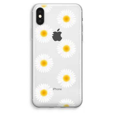 Margrietjes: iPhone XS Max Transparant Hoesje