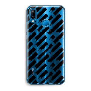 Zwarte vegen: Huawei P20 Lite Transparant Hoesje