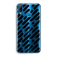 Zwarte vegen: Huawei P20 Lite Transparant Hoesje Zwarte vegen: Huawei P20 Lite Transparant Hoesje