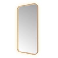 Hotbath &More Mirrors Soft Square LED Badkamerspiegel - Rechthoek - 100 x 50 cm - Geborsteld Koper Pvd