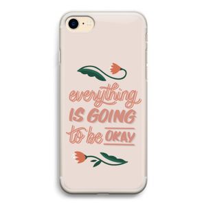 Optimistic flower girl: iPhone 7 Transparant Hoesje