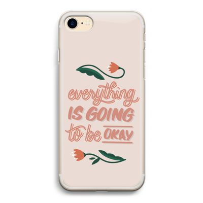 Optimistic flower girl: iPhone 7 Transparant Hoesje