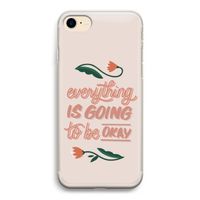 Optimistic flower girl: iPhone 7 Transparant Hoesje