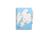MOYU Uitwisbaar notitieboek - hardcover a5 - rocky ice