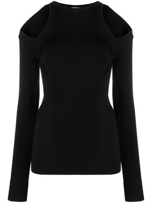 AZ FACTORY pull à détails de découpes - Noir