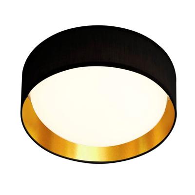Searchlight Landelijke plafonnièreGianna Ø 37cm zwart met goud - 9371-37BGO