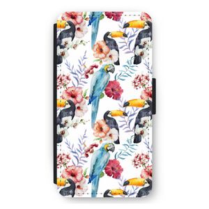 Bloemen tukan: iPhone 11 Pro Max Flip Hoesje