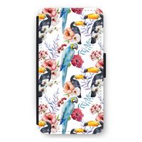 Bloemen tukan: iPhone 11 Pro Max Flip Hoesje