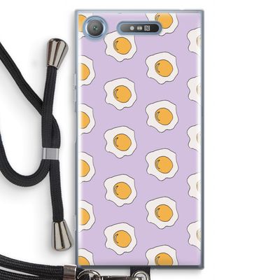 Bacon to my eggs #1: Sony Xperia XZ1 Transparant Hoesje met koord