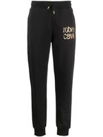 Roberto Cavalli pantalon de jogging à logo imprimé - Noir