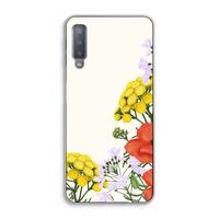 Wilde bloemen: Samsung Galaxy A7 (2018) Transparant Hoesje