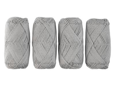 crelando Katoengaren set 4 x 50 g (Zilver)