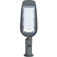 LED Straatlamp 50W - Koud Wit 6500K - IP65 Waterdicht - Aluminium Grijs