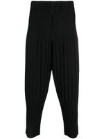 Homme Plissé Issey Miyake pantalon MC February à design plissé - Noir