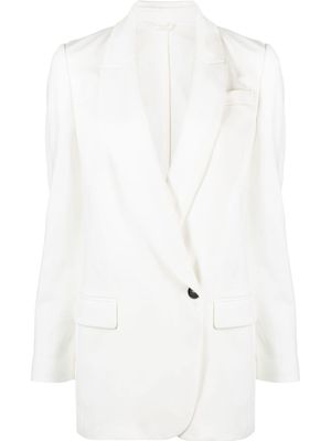 Brunello Cucinelli blazer à revers pointus - Tons neutres
