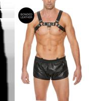 Ouch! by Shots Bulldog Leren Borstharnas - L/XL