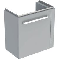 Geberit Renova Compact wastafelonderbouwkast 1 deur met handdoekhouder 59x60.4x36.7cm rechts lichtgrijs 862066000