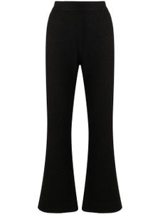 Jil Sander pantalon évasé à taille mi-haute - Noir