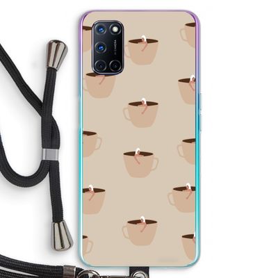 Morning coffee: Oppo A92 Transparant Hoesje met koord
