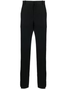 Alexander McQueen pantalon de costume à détails rayés - Noir