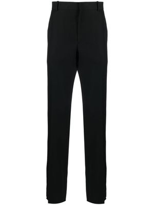 Alexander McQueen pantalon de costume à détails rayés - Noir