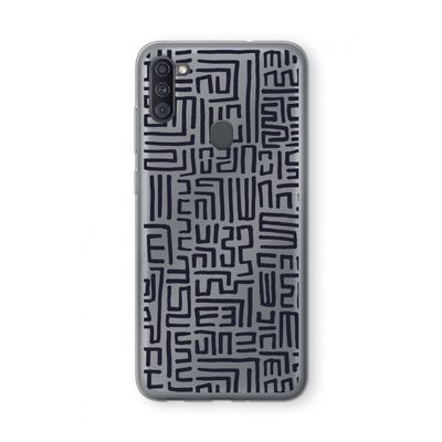 Moroccan Print: Samsung Galaxy A11 Transparant Hoesje