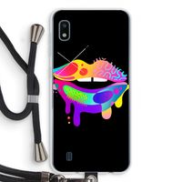 Lip Palette: Samsung Galaxy A10 Transparant Hoesje met koord