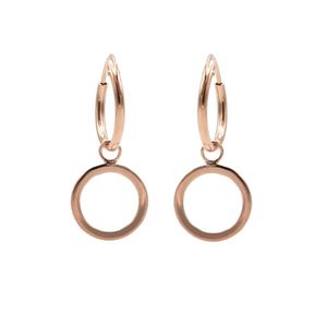 Karma Oorringen Hoops Open Circle Rosé