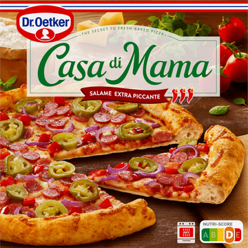 Dr. Oetker Casa di Mama Pizza Salame extra piccante 415 g bij Jumbo